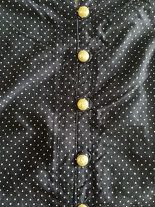 Women&#39;s Navy Blue Polka Dot Kurta