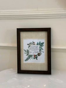 Handmade Framed Bible Verse Art
