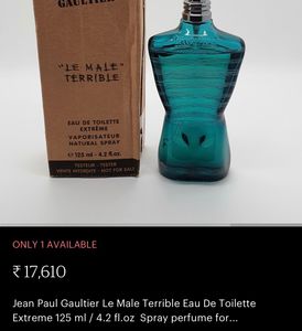 🛑Empty Perfume Bottle.Jean Paul Gaultier 🇫🇷