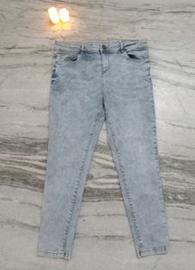 Light Blue Denim Jeans, Mid Rise
