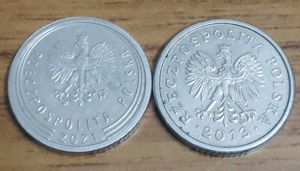 Rare Old Polish Coins 2013 & 2021 2pcs Set Combo