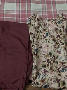 Floral Kurti & Pant Set