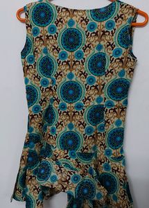 Sleeveless Tailor Stiched Kurta For Daily Wear