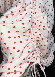 Polka Dot Puff Sleeve Mini Dress