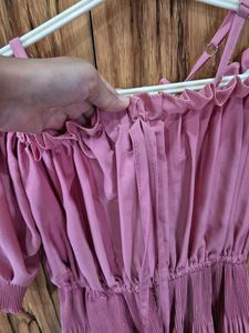 Cute Pink Off-Shoulder Top
