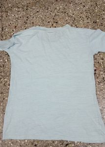 Sky Blue Colour Full Handed T-Shirt