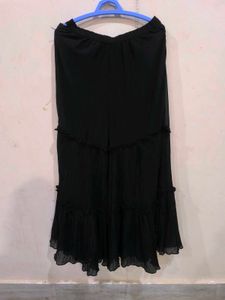 Black sharara with jacket.