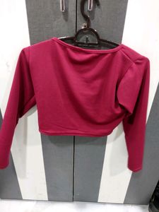 MAROON ZARA TOP