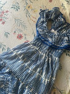 Boho Chic Blue Maxi Dress