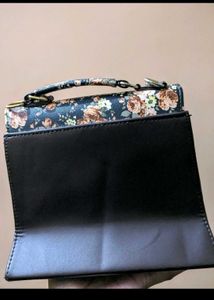 Brown Flower Hand Bag