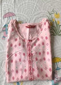 Printed Pink Kurta