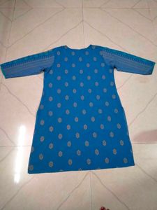 Blue Printed Kurti