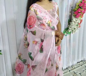Elegant Floral Print Salwar Suit