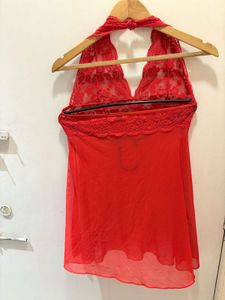 Beautiful Halter Lace Trim Top