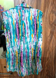 Multi Coloured Sleevless Top