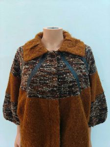 Brown Wool Blend Jacket