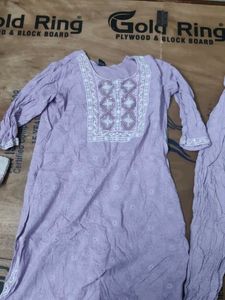 Lavender Kurta Set
