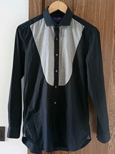 Louie Philippe Black Mens Shirt Size 39
