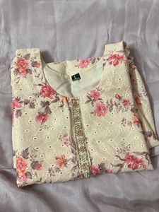 Floral Embroidered Kurta