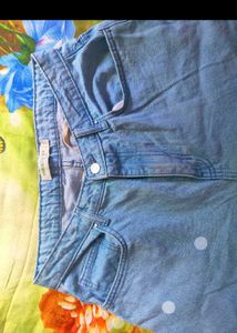 Max Care Wide Leg Sky Blue Jeans