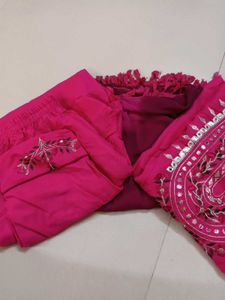 Pink Rayon Suit Set