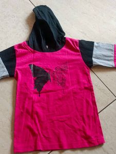 Kids Pink &amp; Black Tracksuit Set