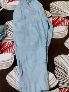 Elegant Blue Floral Kurta