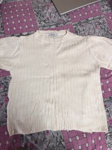 Elegant Cream Knit Sweater