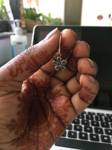 Mini Flower Silver Earrings