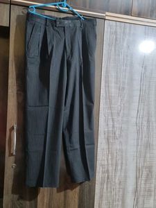 Black Striped Formal Trouser