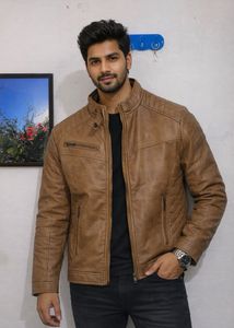 Brown Leather Jacket for men