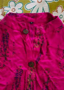 Pink Paisley Print Tunic Top