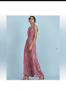 Aarke Ritu KumarGeometric Print Round-Neck Jumpsui