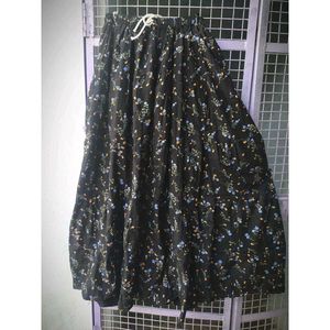 Floral Korean Maxi Skirt🖤