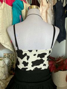 Cow Print Lace Camisole