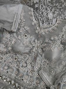 ✨Pakistani Heavy Embroidered Net Maxi Dress