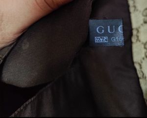 Auth  GUCCI GG Canvas Sherry Line Tote Bag