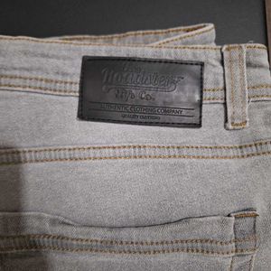 Grey Denim Jeans For Mens