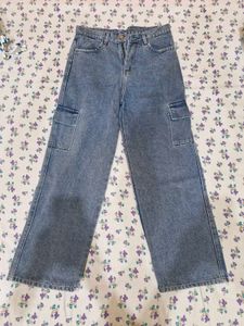 Light Blue Cargo Jeans