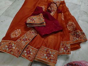 Saree With Blouse Just Buy An Happy 😍