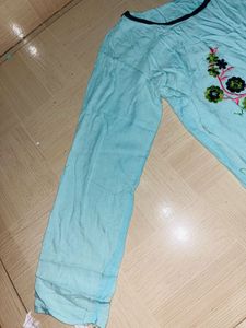 Elegant Embroidered Palazzo Kurti Set