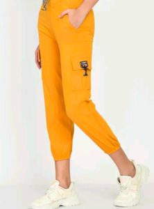 Stylish Mustard Cargo Joggers