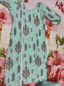 Mint Embroidered Salwar Kameez Set
