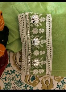 Elegant Green Embroidered Kurta Set
