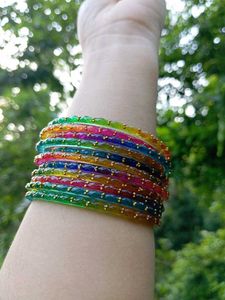 Raindrop Glass Bangles