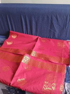 Cotton Silk Zari Border New With Tag