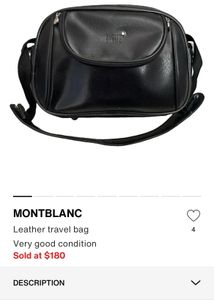 montblanc Black Shoulder Bag