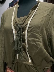 Peplum Loose Cotton Top