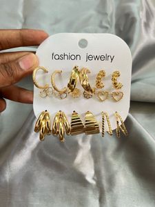 Combo Of 9 Earrings