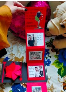 Handmade Birthday Scrapbook With Box